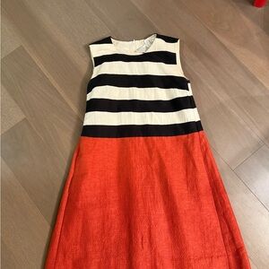 Maxmara Striped Black and Orange Dress